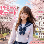 制服オーディションの女の子とお花見でリフレッシュ✨